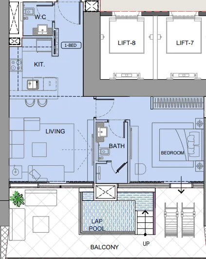1 bedroom layout