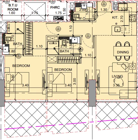2 bedroom layout