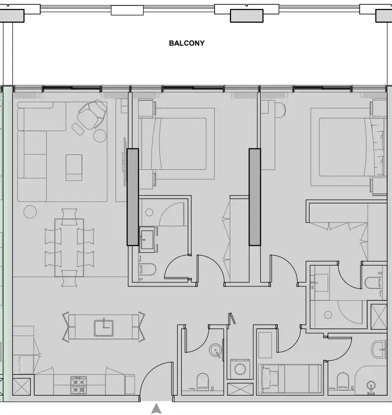 2 bedroom layout