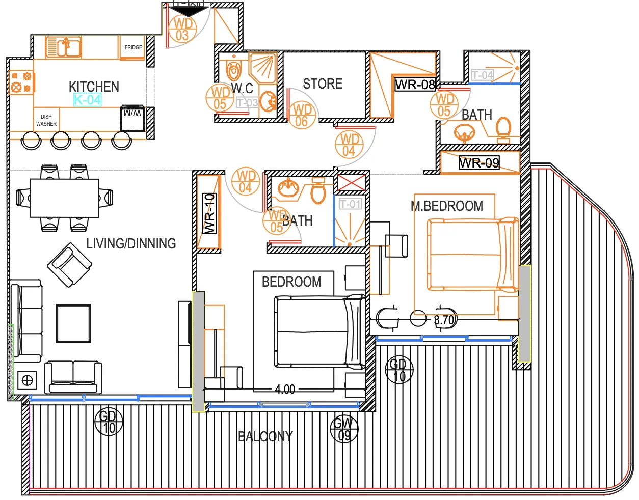 2 bedroom layout