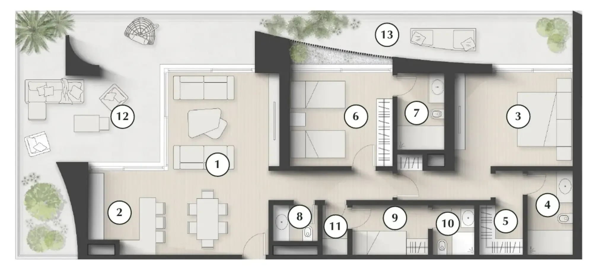 2 bedroom layout