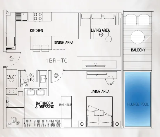 1 bedroom layout