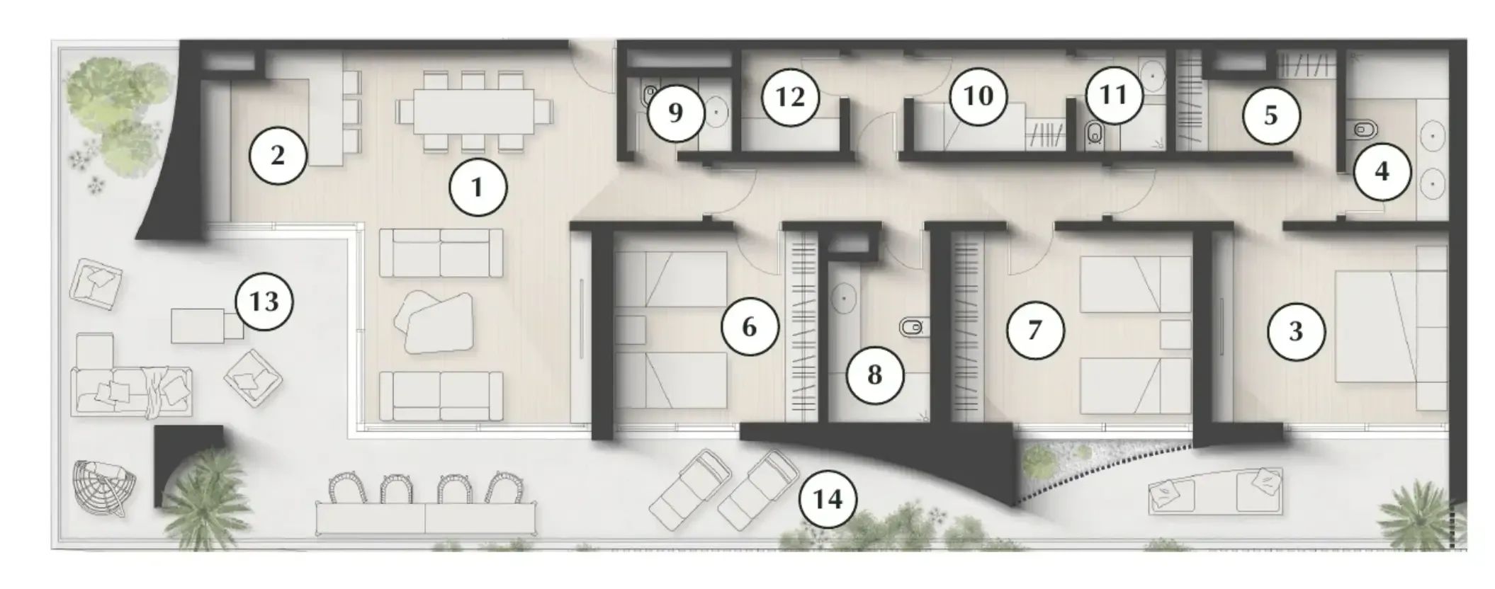 3 bedroom layout