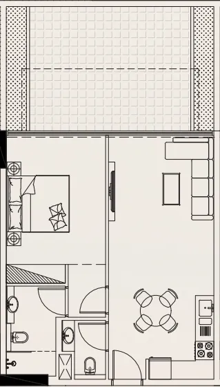 1 bedroom layout