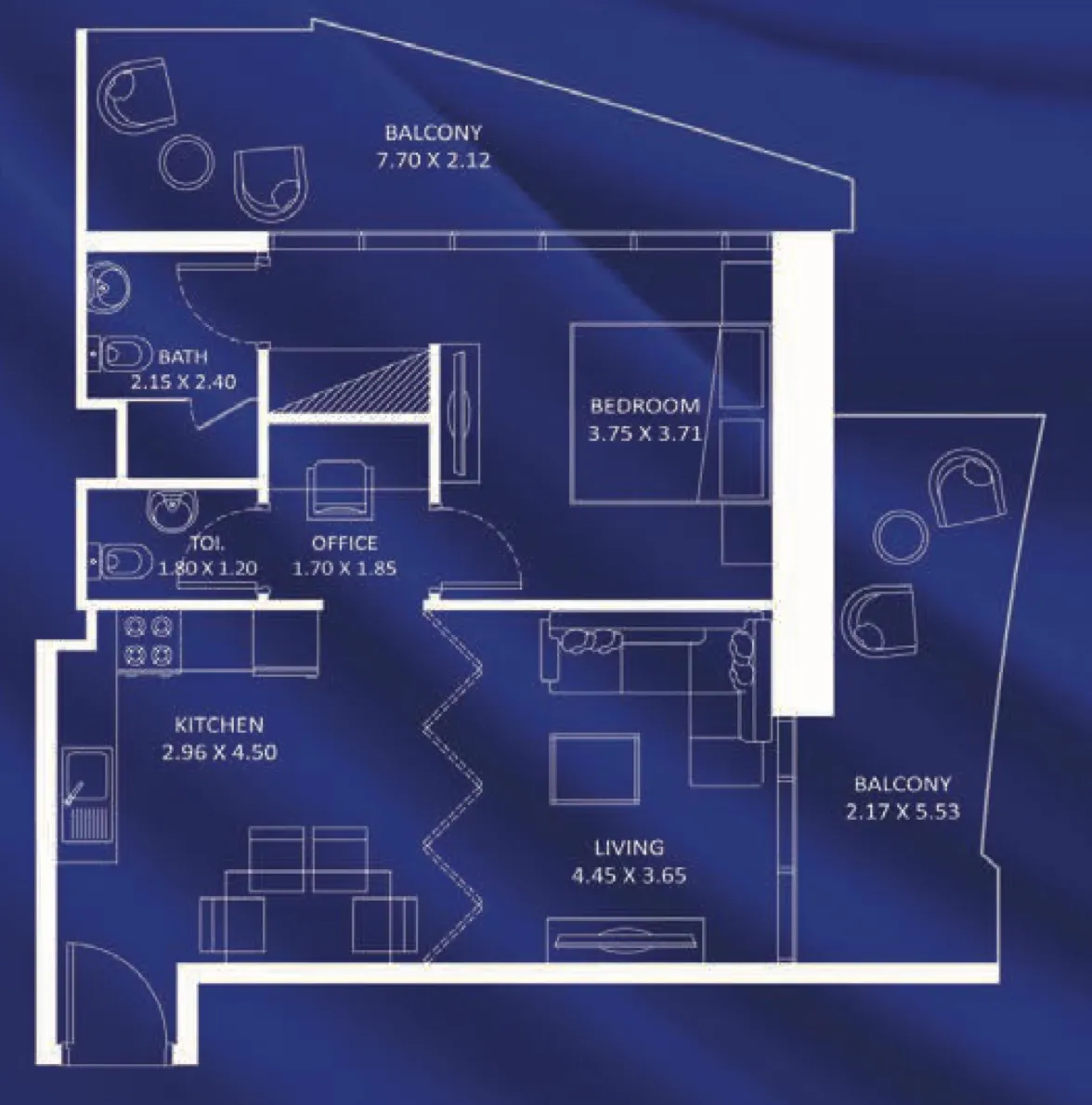 1 bedroom layout