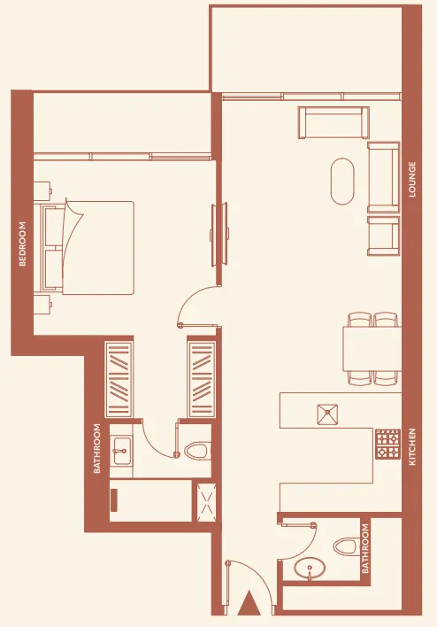 1 bedroom layout