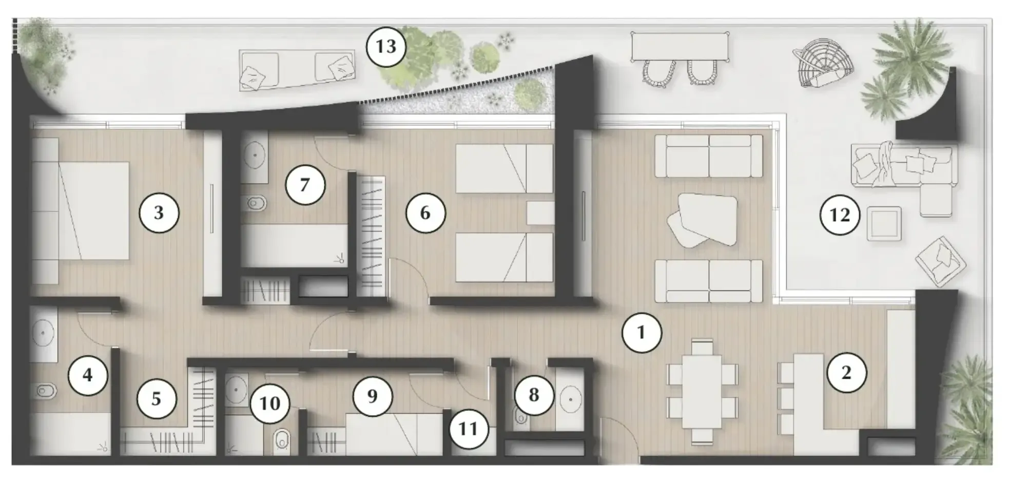2 bedroom layout