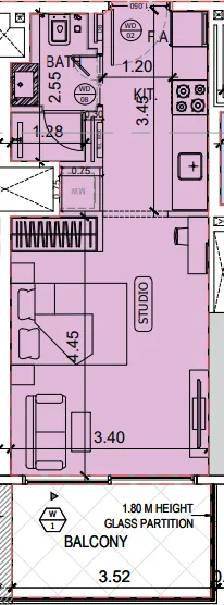 0 bedroom layout