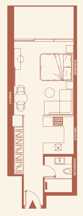 0 bedroom layout