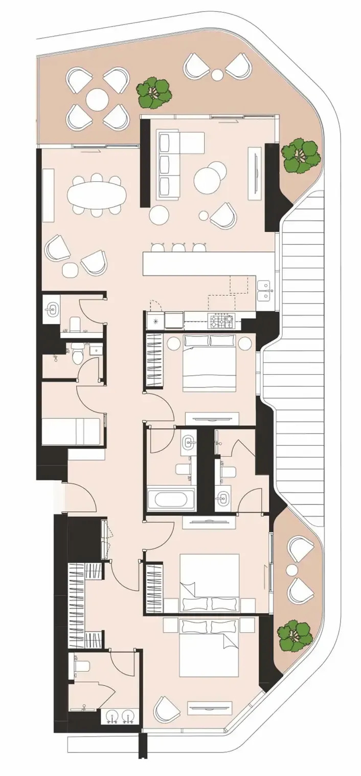 3 bedroom layout