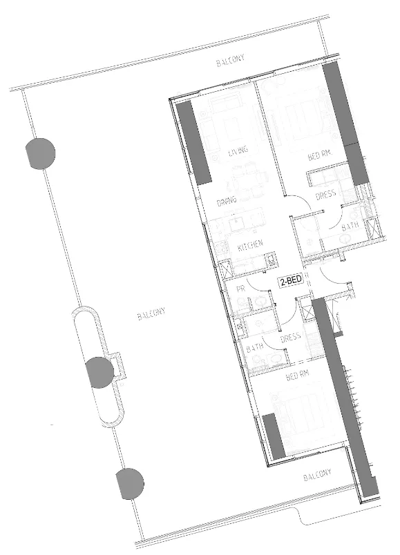 2 bedroom layout