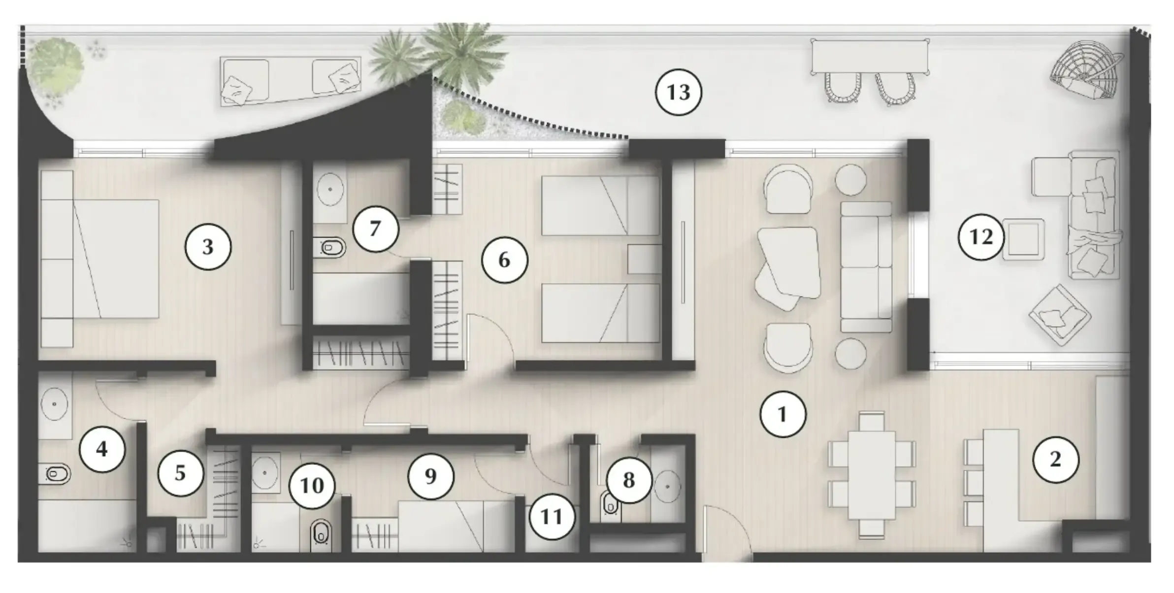 2 bedroom layout