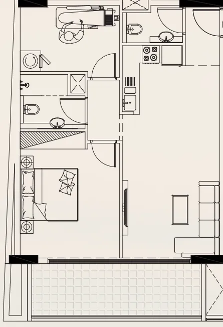 1 bedroom layout