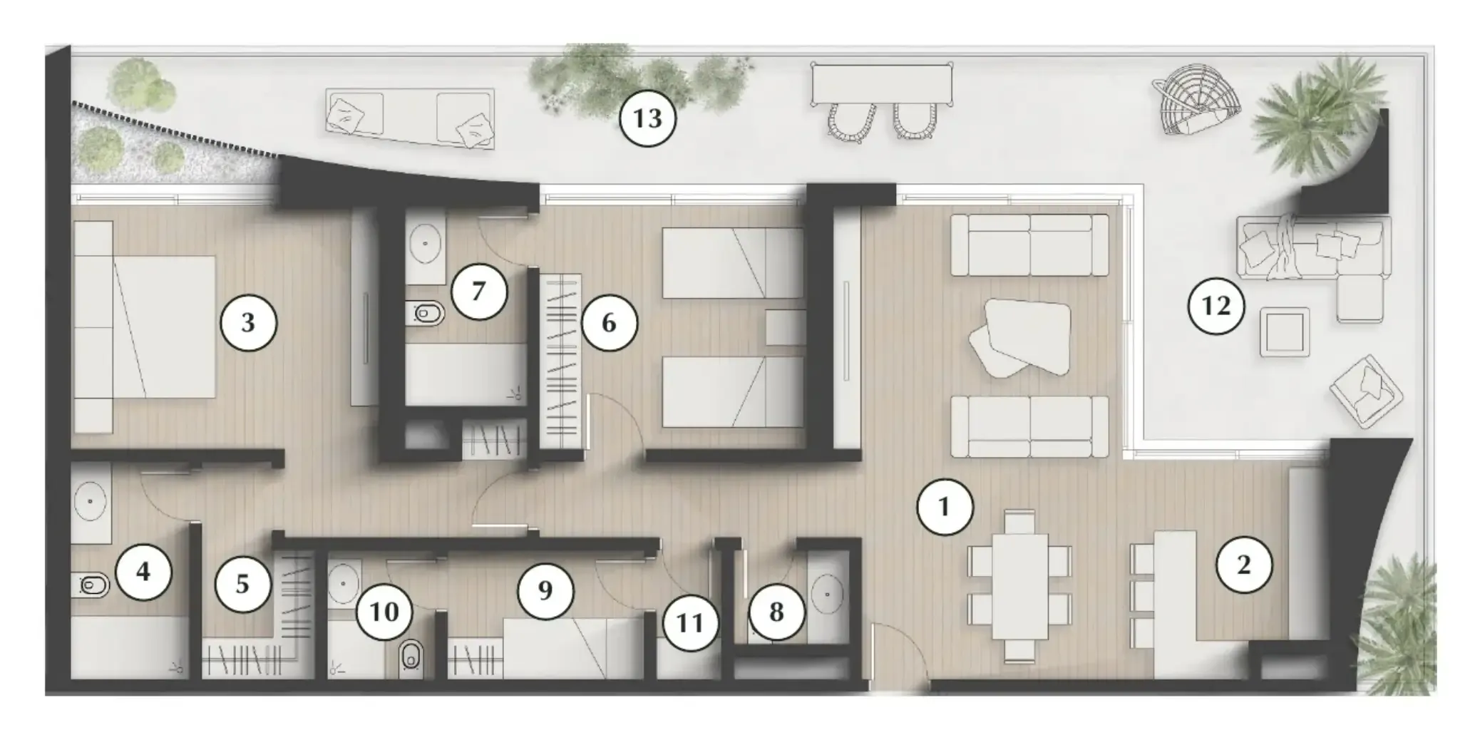 2 bedroom layout