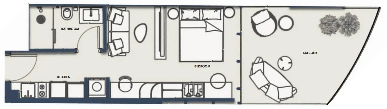 0 bedroom layout