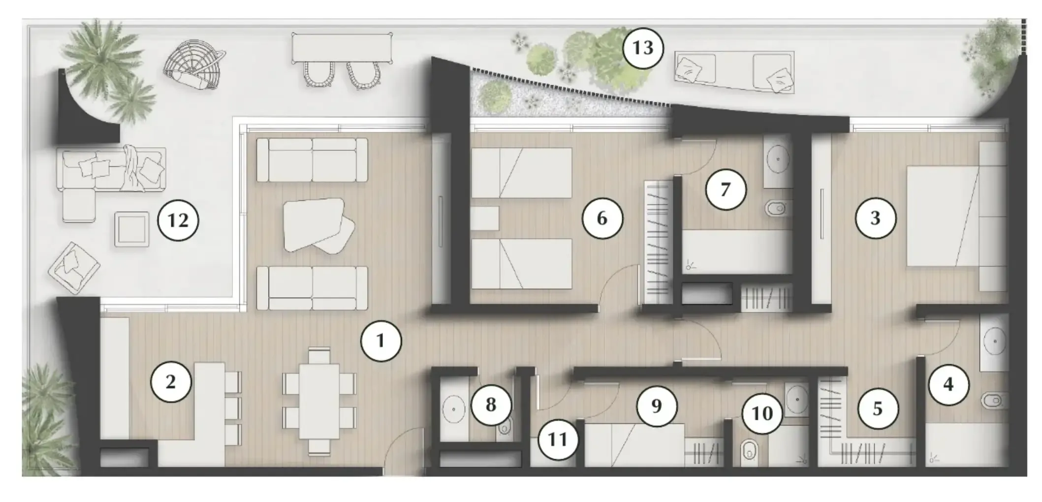 2 bedroom layout