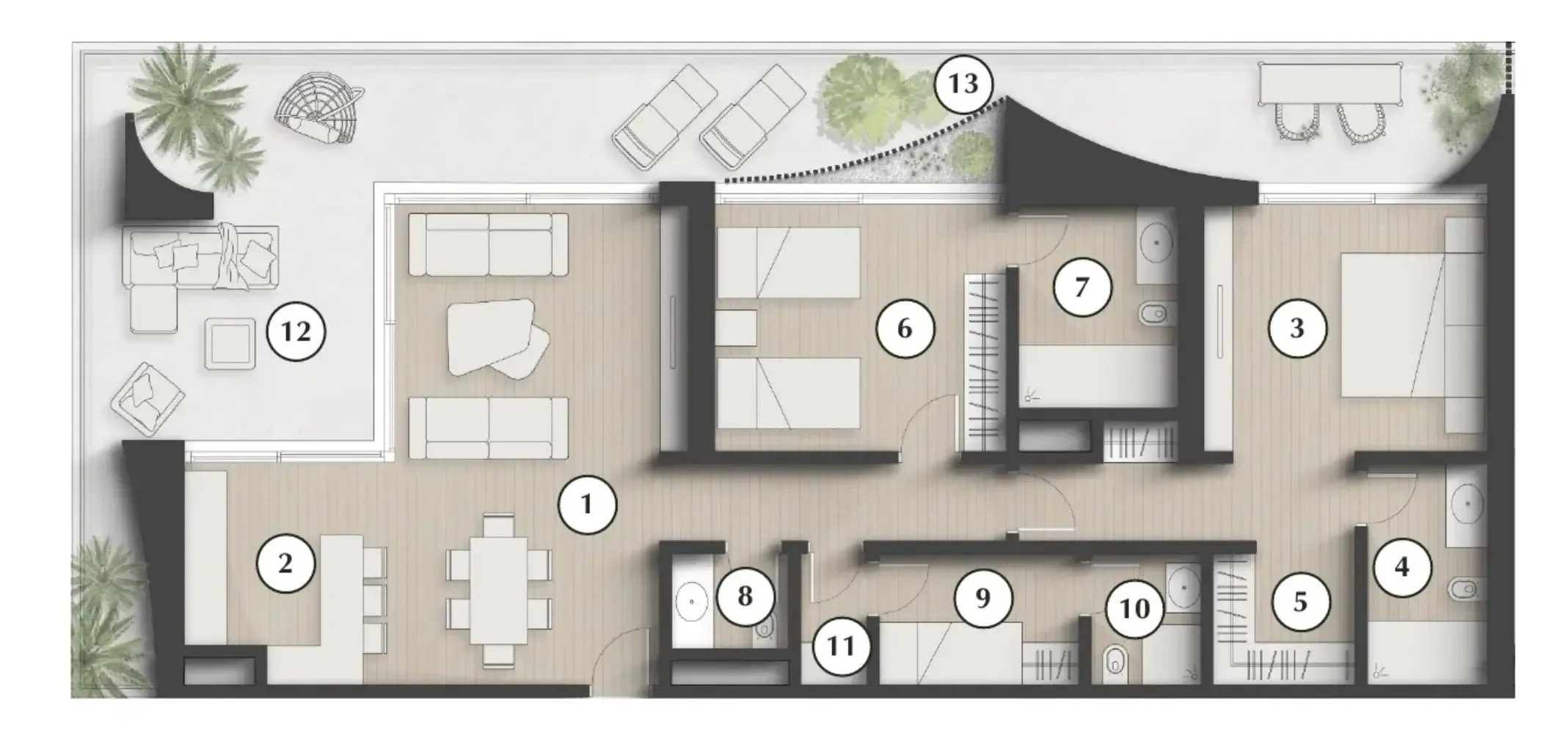 2 bedroom layout
