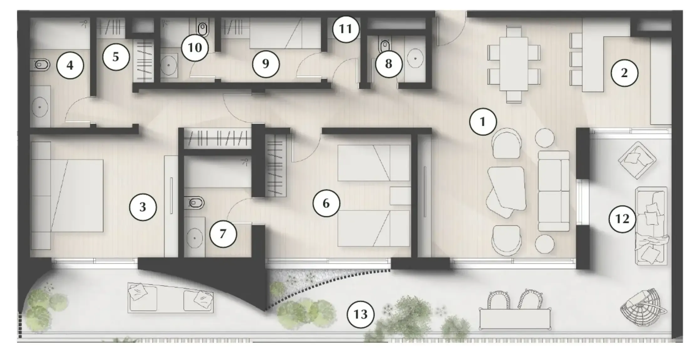 2 bedroom layout