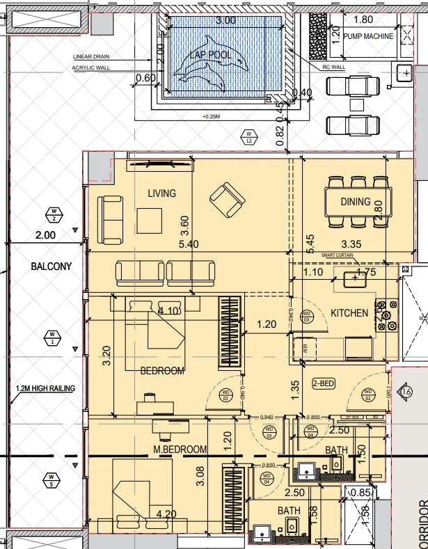 2 bedroom layout