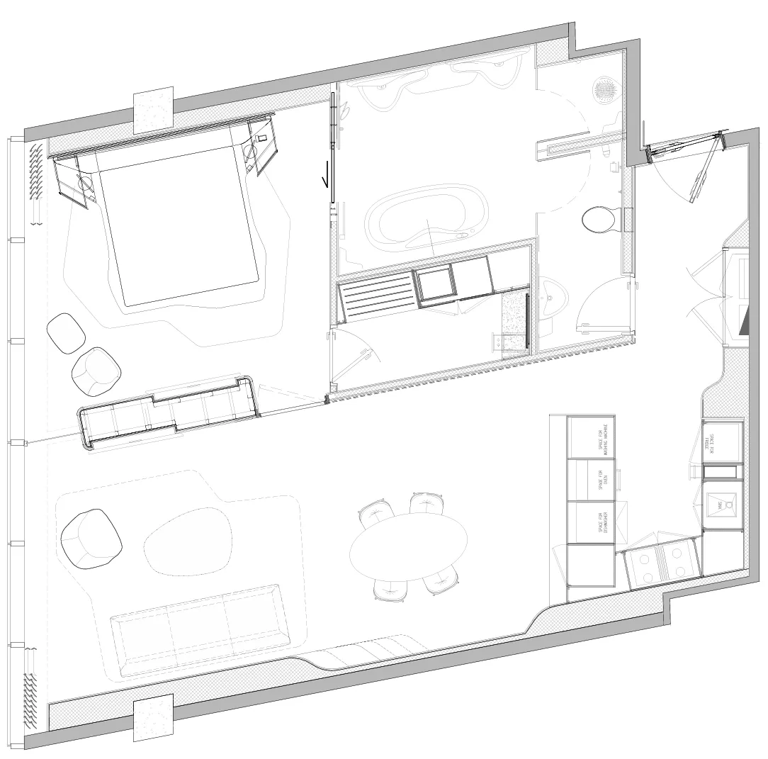 1 bedroom layout