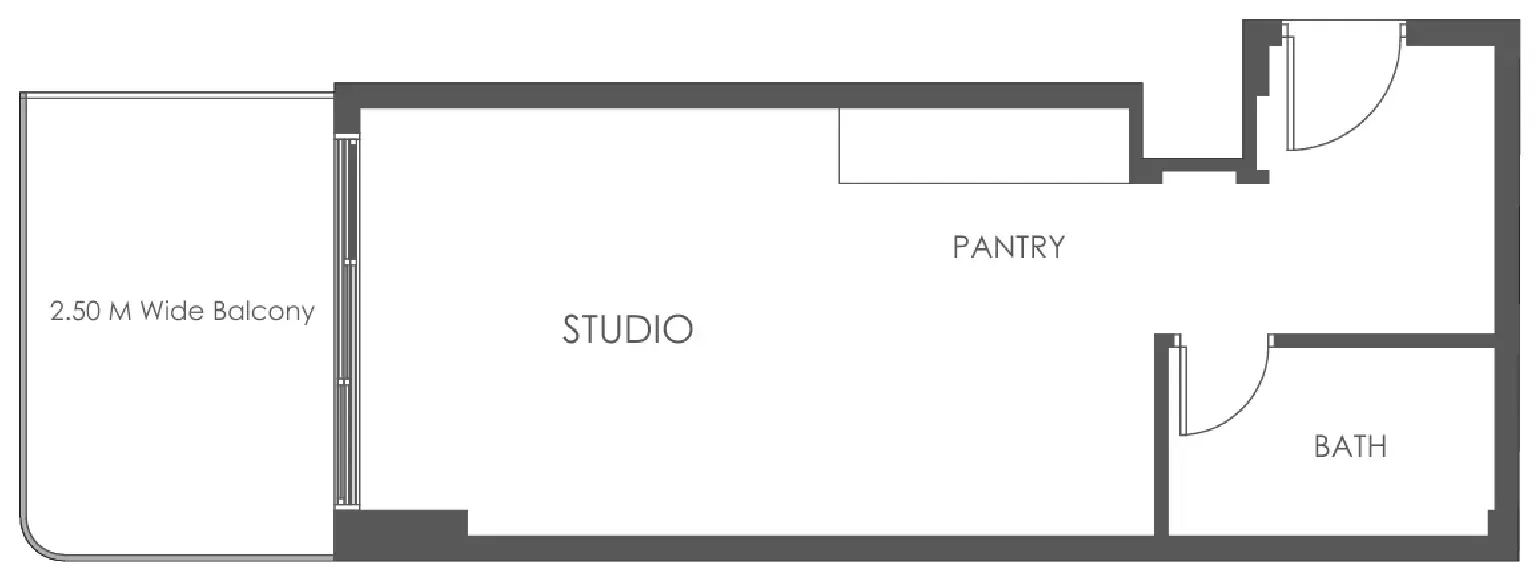 0 bedroom layout