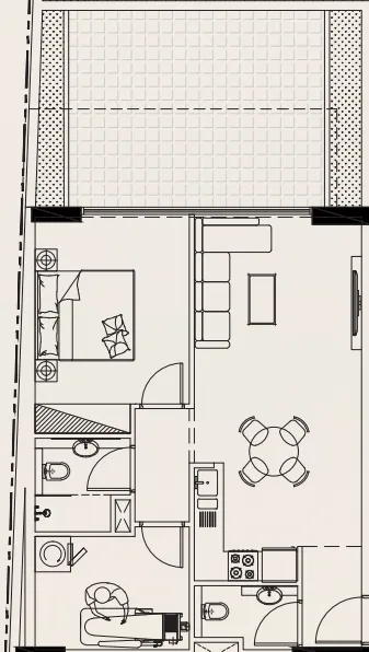 1 bedroom layout