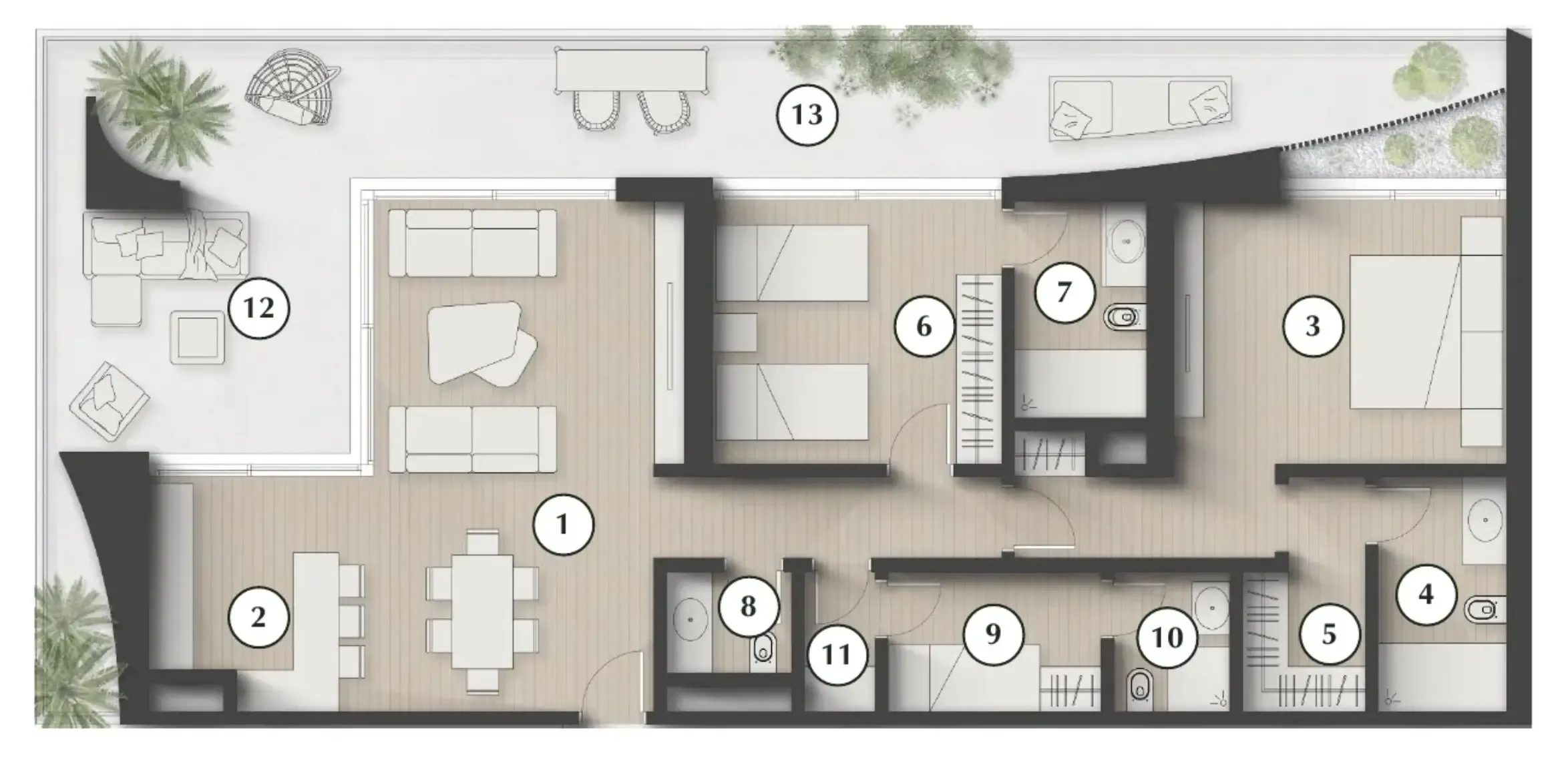2 bedroom layout