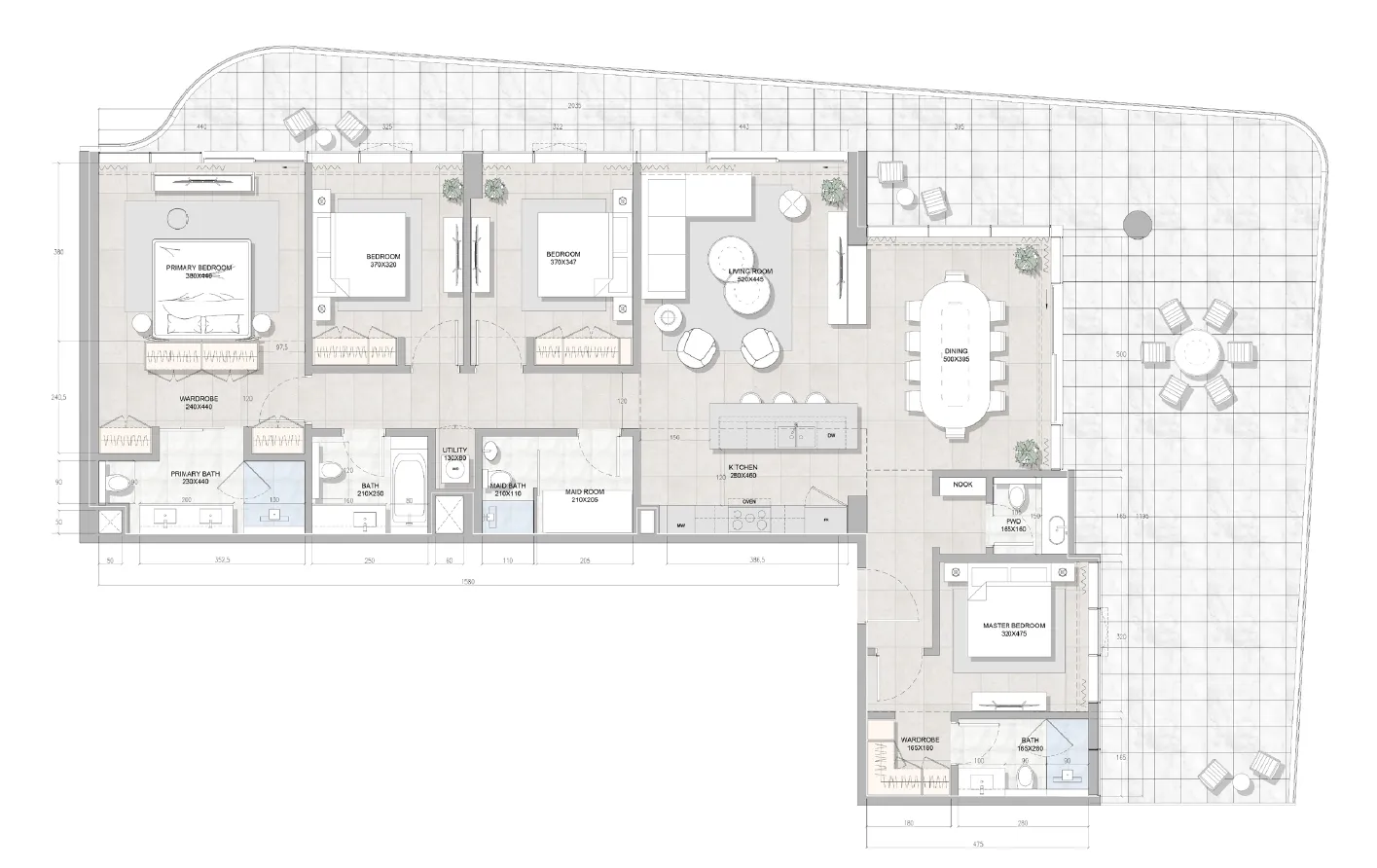 4 bedroom layout