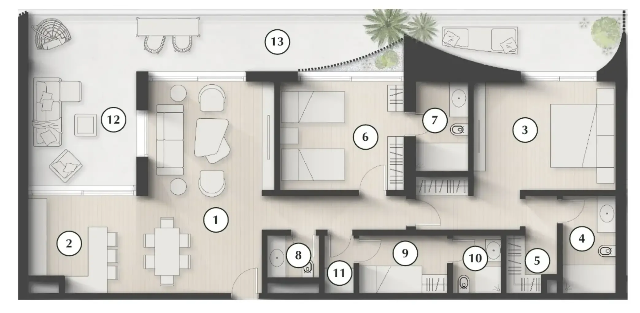 2 bedroom layout