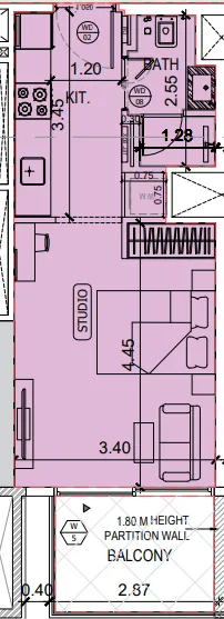 0 bedroom layout