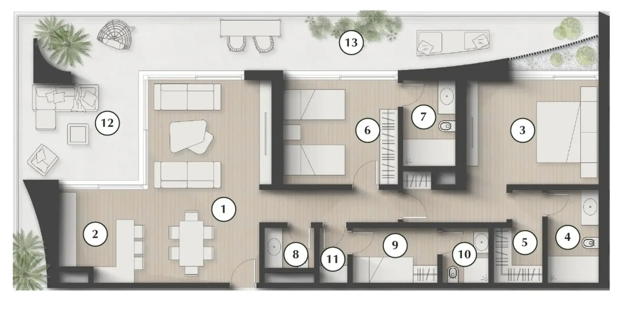 2 bedroom layout
