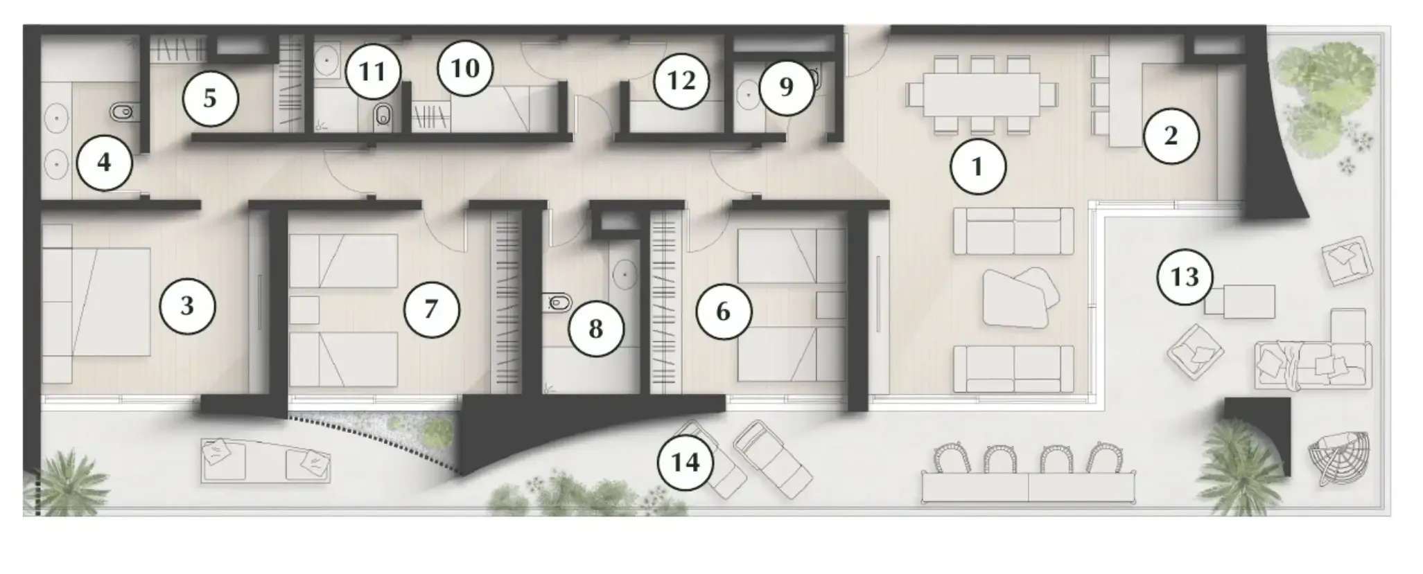 3 bedroom layout