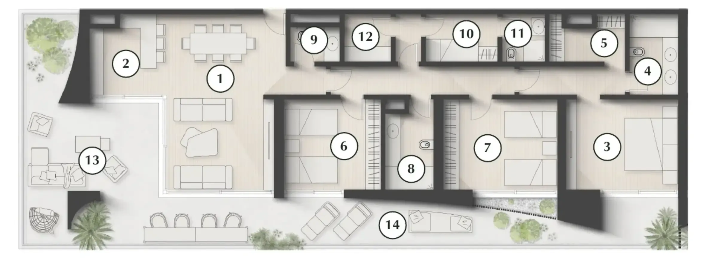 3 bedroom layout
