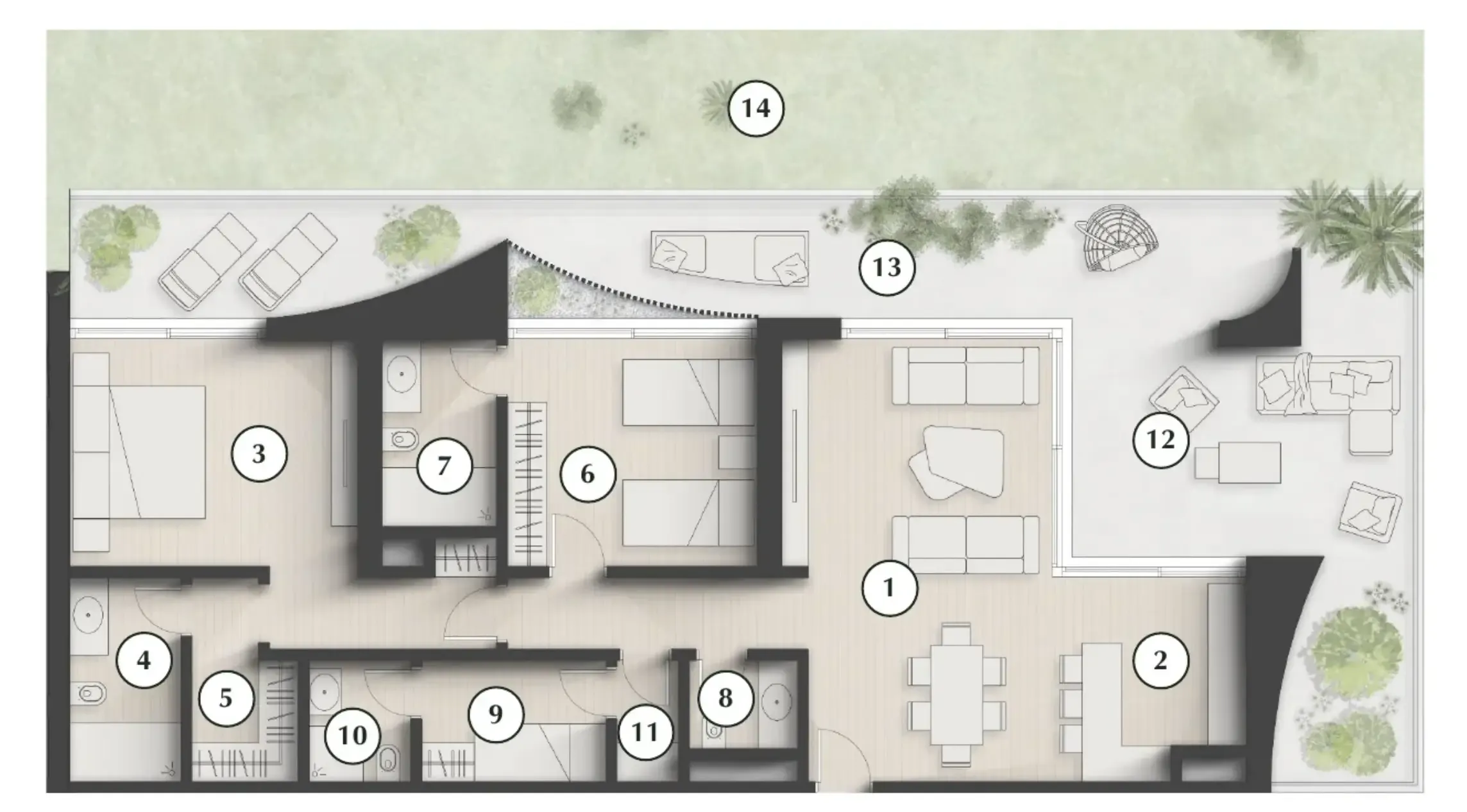 2 bedroom layout