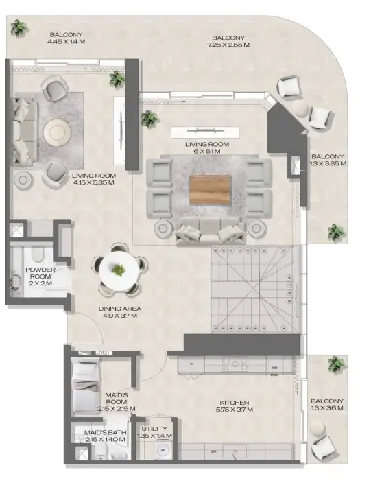3 bedroom layout