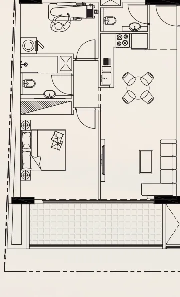 1 bedroom layout