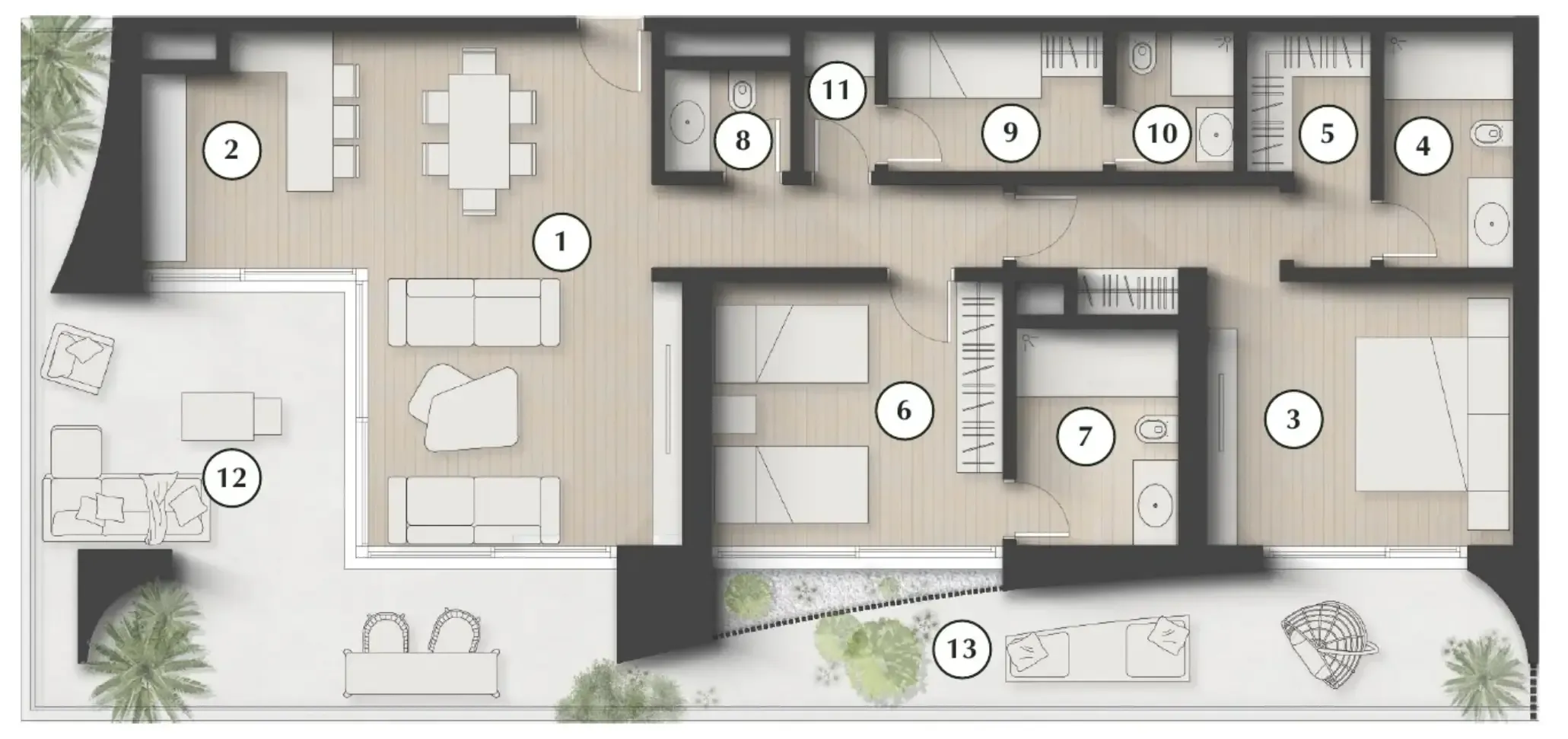 2 bedroom layout