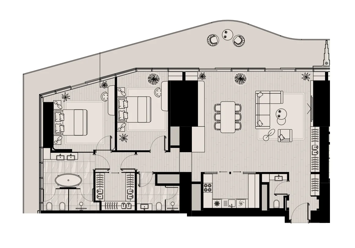 2 bedroom layout