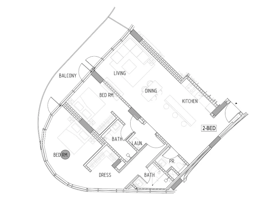 2 bedroom layout