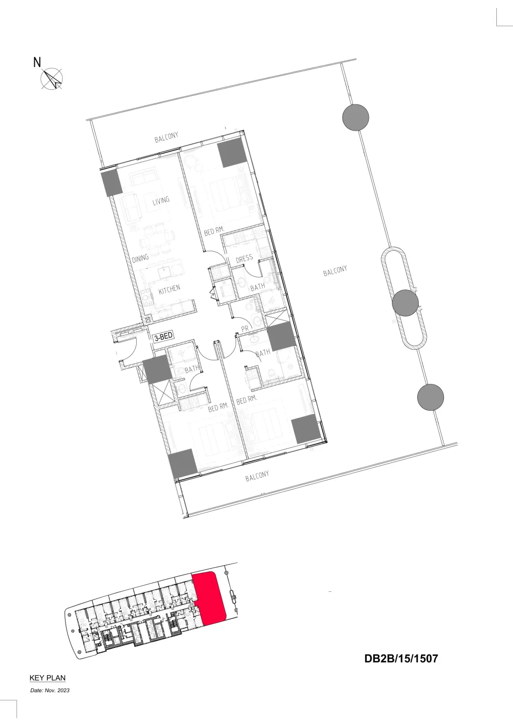 3 bedroom layout