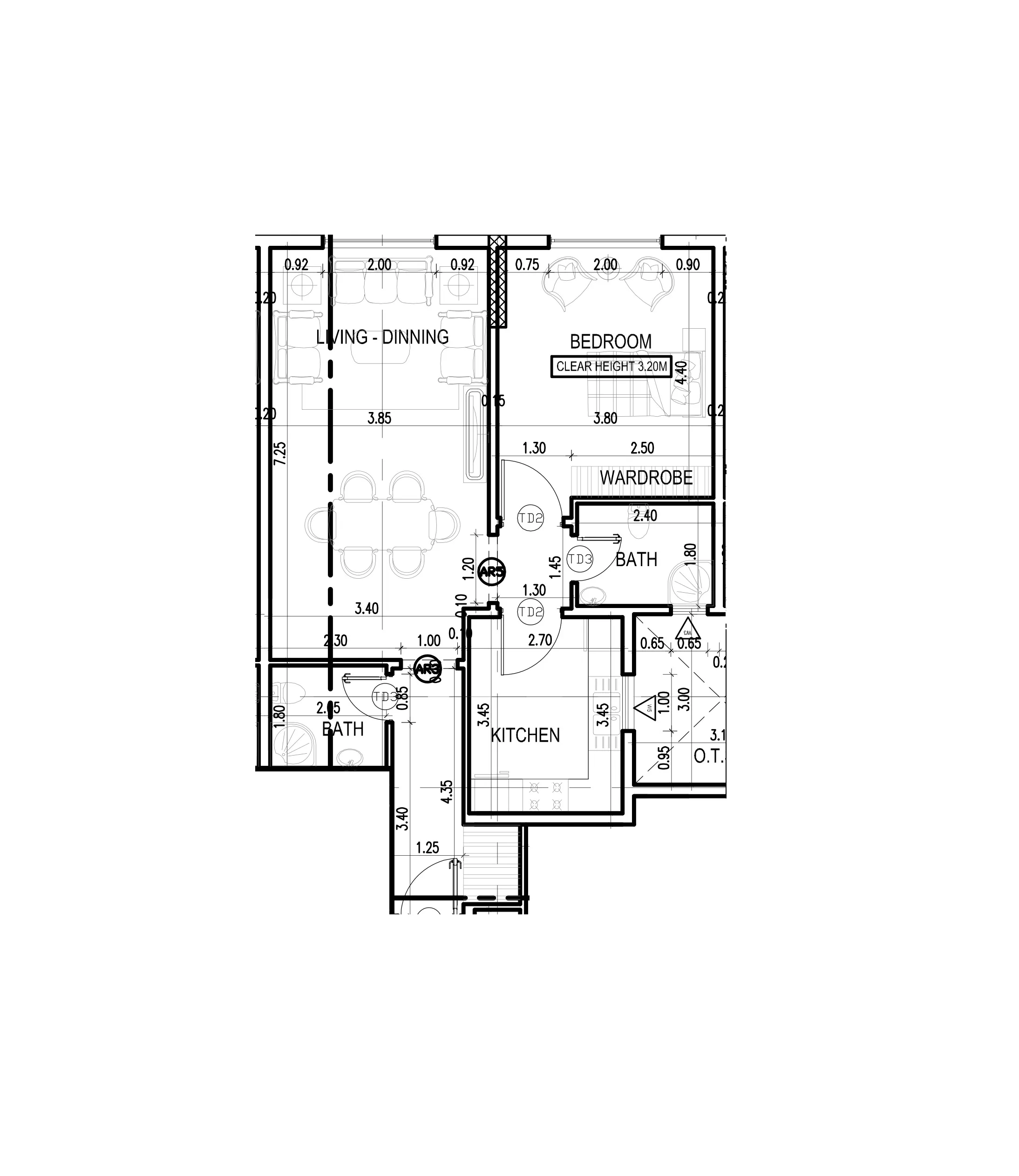 1 bedroom layout