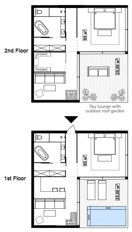 2 bedroom layout