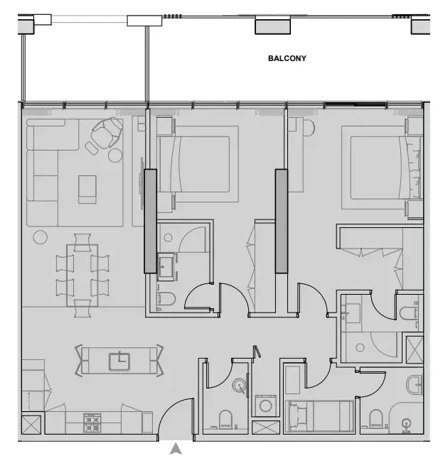 2 bedroom layout