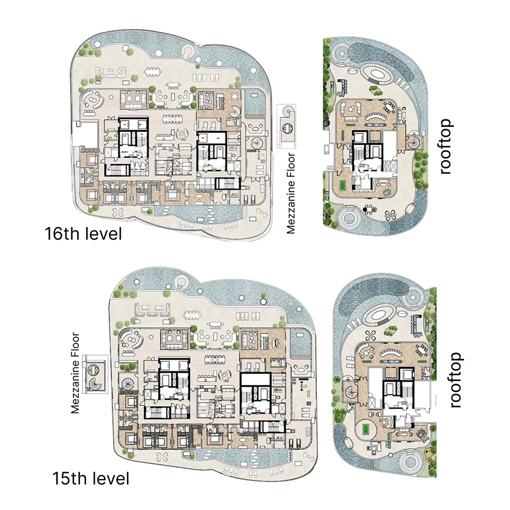 6 bedroom layout