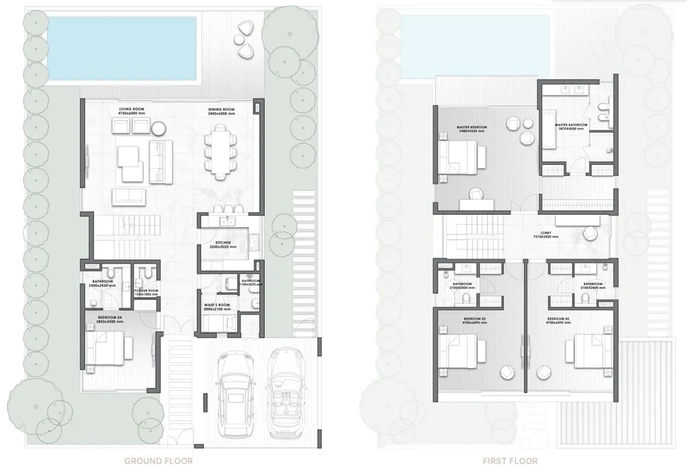 4 bedroom layout