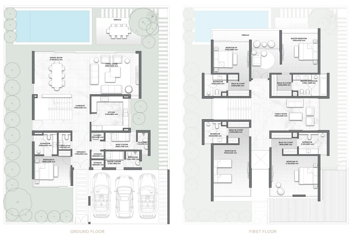 5 bedroom layout